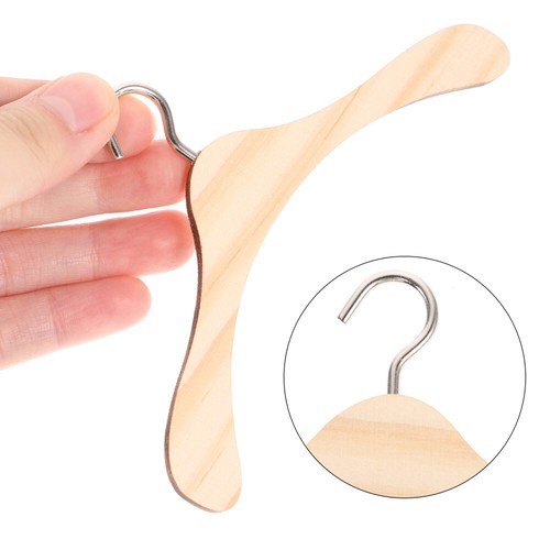 10 pièces 1/3 accessoires pour poupées cintre à vêtements en haute qualité bois cintre à vêtements en bois