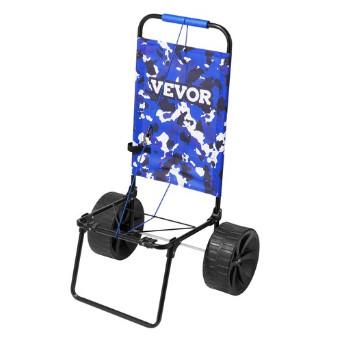 VEVOR Beach Dolly Cart with Big 10 in PE Solid Wheels for Sand Beach Gardening - Picture 10 of 12
