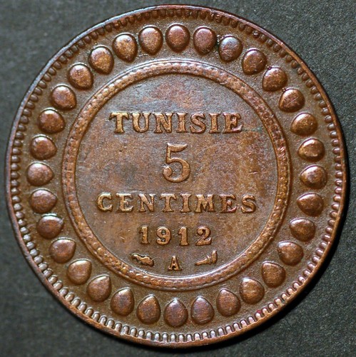 Tunisia 5 Centimes 1912 KM# 235 - Picture 1 of 2