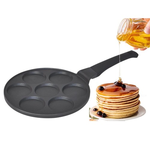 Pancake Pfanne mit 7 Mulden,27cm Aluminiumlegierung Induktions-&Gas-, Eierpfanne - Bild 10 von 19