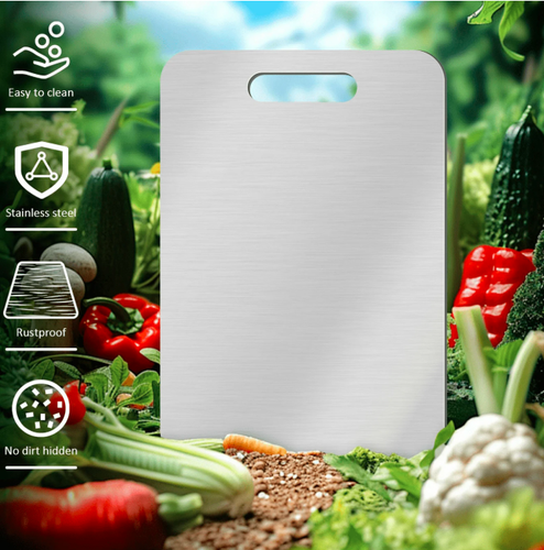 Titanium Coating Cutting Board Double-Sided Kitchen Tool Camping Size S / M /L - Picture 9 of 15