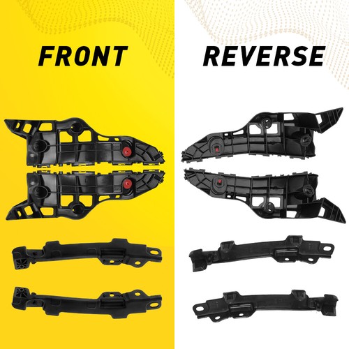 For 2014-2019 Toyota Highlander Bumper Bracket Upper+Lower Left & Right Set Of 4 - Picture 8 of 24