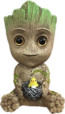 Aquarium Groot Air Bubbler Decorations - Oxygen Pump Resin Crafts for Aquarium F