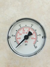 Pressure Gauge, 2", 0-100psi, 1/8 NPT CBM