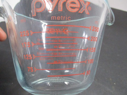 Pyrex 1-cup Measuring Cup, Red Graphics, Clear - Picture 6 of 6