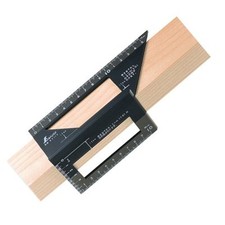 SHINWA JAPAN 62112 Square Layout Miter 45 + 90 Degrees Metric Polycarbonat Ruler