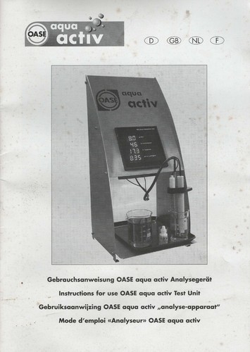 Oase Wasseranalyse Überwachung Station Wasser Test Teich Aquarium Controller E1 - Bild 4 von 6