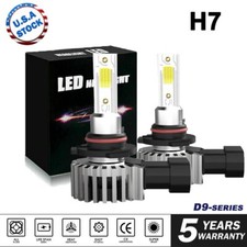 2x Wireless H7 LED Headlight High or Low Beam Bulbs Conversion Kit 120W 6000K