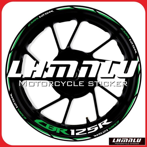 For HONDA CBR125R CBR 125R RIM Stickers Waterproof Wheel Reflective Decal - Bild 41 von 48