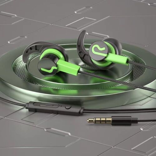 Mic Ear Hook Super Bass Earbuds Wired Headset Sports Earphone Wired Headphone - 第 15/20 張圖片