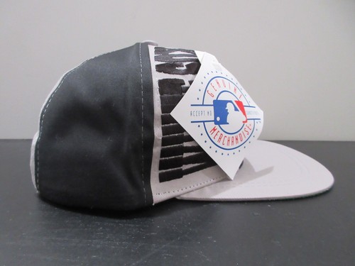 VINTAGE Chicago White Sox Mütze Kappe Druckknopflasche grau schwarz MLB Baseball Herren 90er - Bild 5 von 9