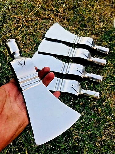 Set Of 5 x MDM CUSTOM HAND FORGE TOMAHAWK VIKING HATCHET BEARED CAMPING AXE HEAD - Picture 2 of 7