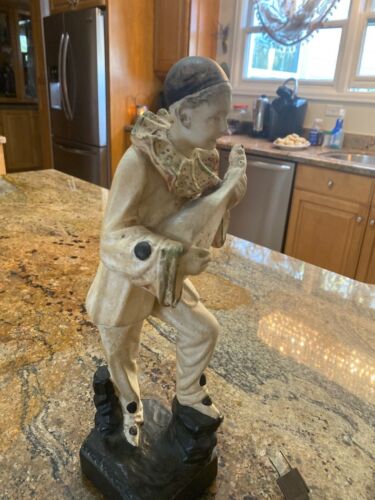 Antique Chalkware Pierrot - Picture 3 of 4