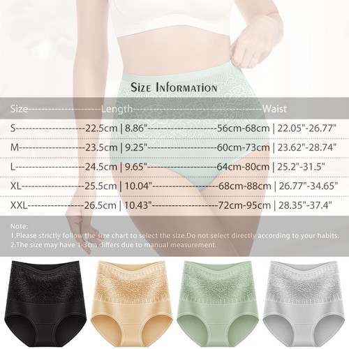 Women's Underpants High Waist Tummy Control Panties Lingerie Underwear S-2XL - Picture 2 of 16
