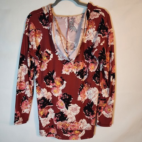 LULAROE Kordelzug Hoodie, Blumendruck, Größe S (TK9Y) - Bild 4 von 12