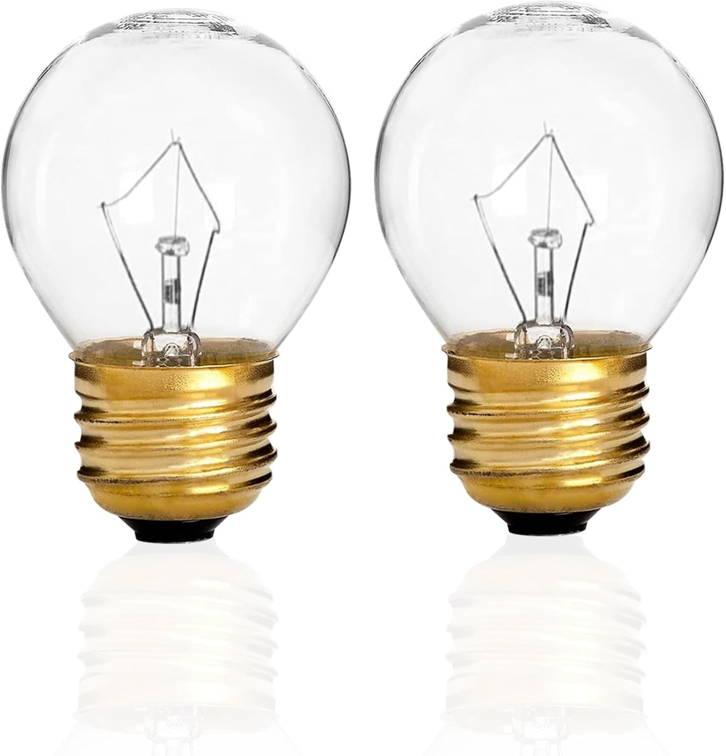 40 Watt Appliance Oven Light Bulb, High Temp, 120V Clear, 415 Lumens, E26/E27 Me