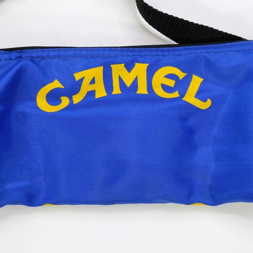 Rare VTG CAMEL Smooth Character Pool Cue Stick Bag 90s Cigarettes Smoking Blue - Picture 2 of 9