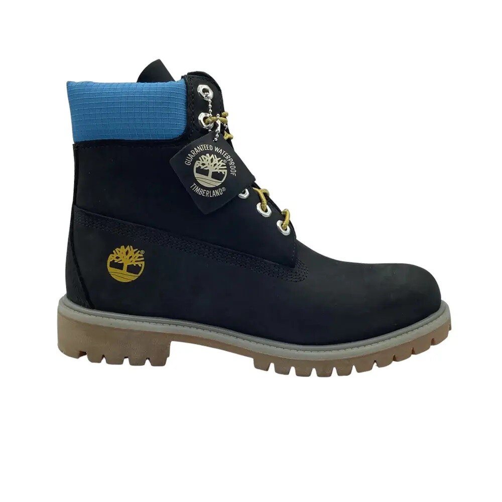 Мужские ботинки Timberland 6 In Premium из черного нубука/синего (TB0A5NYZ 001)