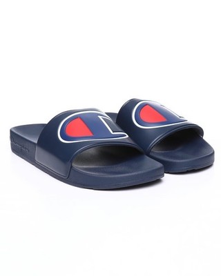 navy blue champion slides