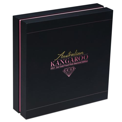 Australia 2017 500$ Kangaroo ARGYLE PINK DIAMOND Edition 2oz Gold Coin PERTH - Picture 8 of 9