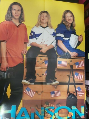 MEGA RIVISTA POSTER BACKSTREET BOYS & HANSON BROTHERS RARISSIMA PIN-UP STRANIERA - Foto 3 di 3