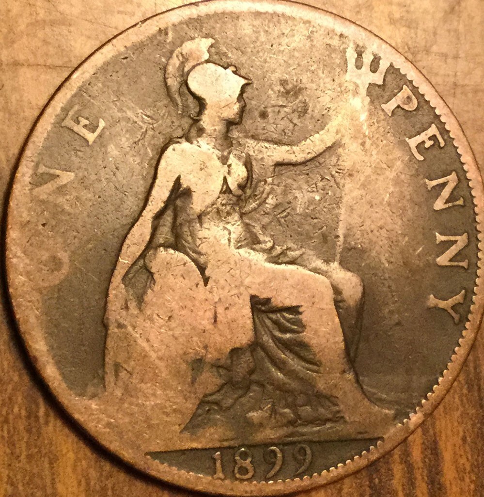 1899 UK GB GREAT BRITAIN ONE PENNY COIN | eBay