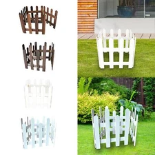 Wooden Garden Fence Decorative Wood Fence for Garden Yard Plant Borders Pool