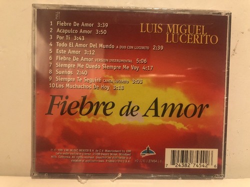 Luis Miguel - Lucerito Fiebre De Amor CD (Out Of Print, Factory Sealed) - Picture 2 of 6