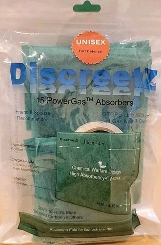 15 Piece Flatulence Deodorizer High Absorption Flatulence Pad Charcoal Pads Flat