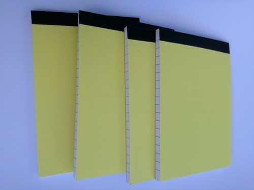 6 PADS A6 PAPEL FORRADO AMBOS LADOS PAPEL BLANCO JOTTER NOTA BLOC MEMO NOTEBOOK - Imagen 5 de 12