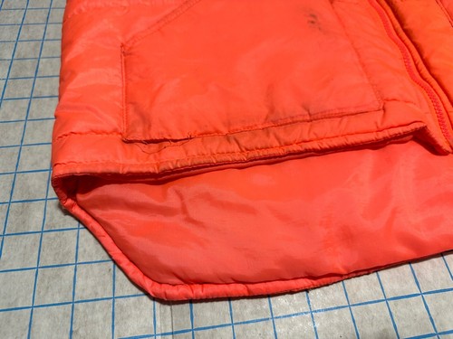 Elkmont Blaze Orange Puffer Weste Herren XL Chore Zip Vintage - Bild 6 von 19