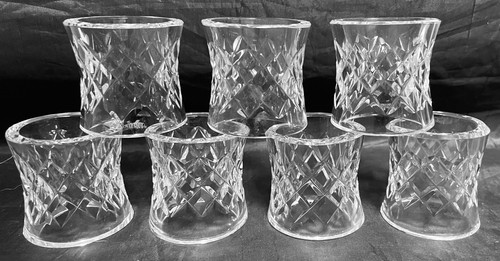 Set of SEVEN Waterford Crystal COMERAGH ALANA Napkin Rings 2" EXCELLENT - Picture 5 of 10