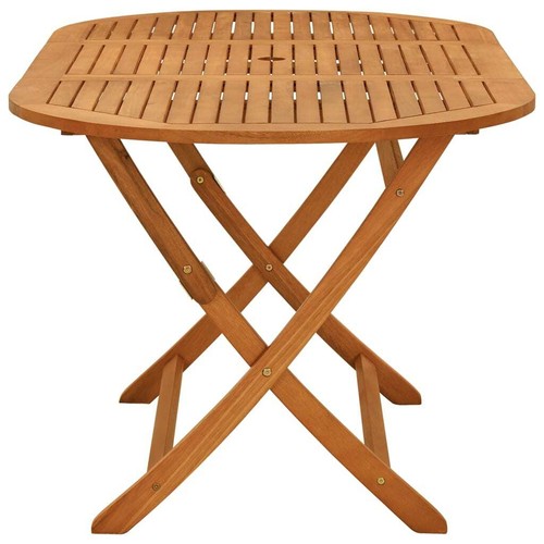 Solid Eucalyptus Wood Folding Garden Table Patio Furniture Multi Sizes vidaXL - Picture 13 of 34