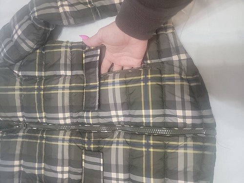 Chaqueta acolchada a cuadros Lauren Ralph Lauren verde a cuadros talla XS - Imagen 8 de 14