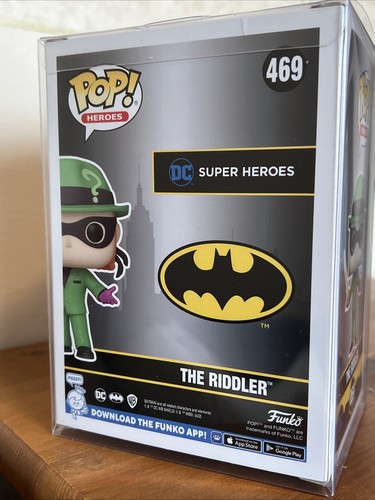 Funko Pop! DC - The Riddler - L.A. Comic Con Exclusive #469 + Pop Protector - Picture 2 of 6