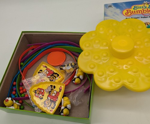 100 % KOMPLETT Vintage 1991 Bizzy Bizzy Bumblebees Stirnband Rennspiel Golden 5070 - Bild 3 von 4