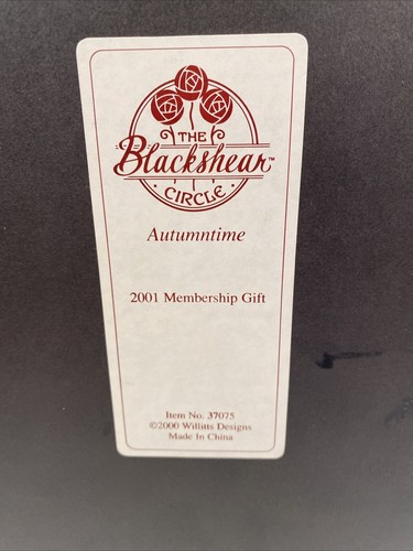 Thomas Blackshear Ebony Visions Autumntime Member's Only Plaque - Picture 3 of 3