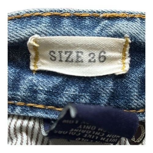 Pantalones cortos de mezclilla Madewell desgastados 8" tiro algodón mujer talla 26 - Imagen 10 de 12