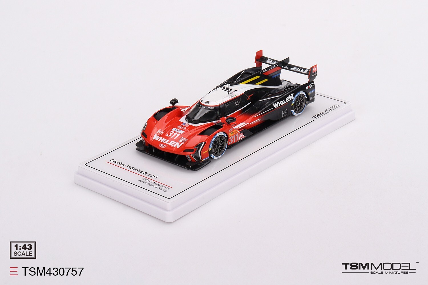 Truescale Cadillac V-series R 5.5l V8 Team Whelen Engineering Cadillac Racing N 311 24h Mans 2023 Jack Aitken Pipo Derani Alexander Sims 1:43 TSM430757