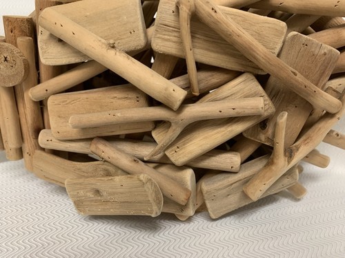 Fisch Maritim Treibholz Stücke Collage Kunst Skulptur Statue Figur Strand Deko - Bild 2 von 11