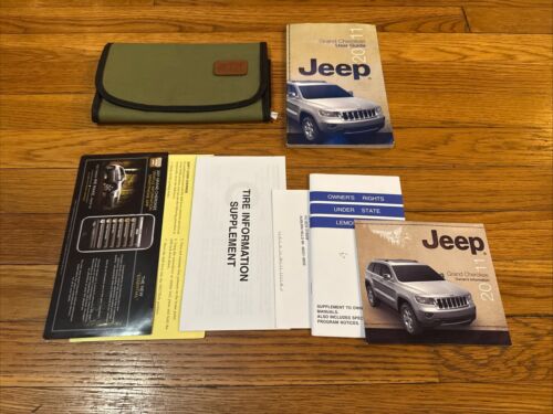 2011 Jeep Grand Cherokee Owners Manual User Guide With Case OEM Free Shipping