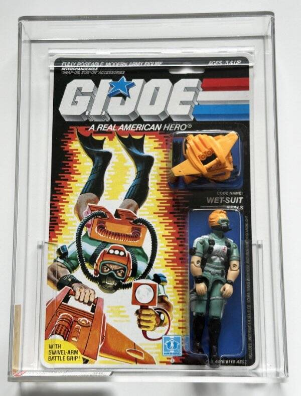 G.I. Joe Wet Suit v1 Series 5 AFA 90 NM+/MT ARAH MOC Hasbro