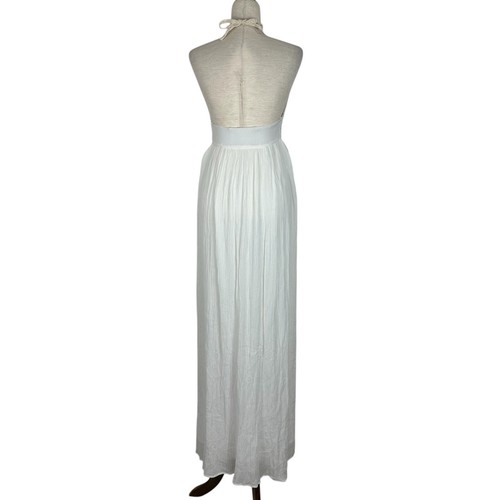 Zara Maxi Boho Kleid Damen klein Häkel Neckholder Festival hauchdünn Strand - Bild 3 von 17