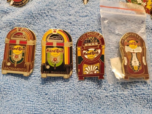 Lot 4 Hard Rock Cafe Jukebox Pins