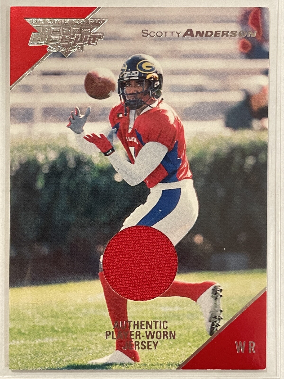 2001 Topps Debut Scotty Anderson Jersey /999 #123 Football