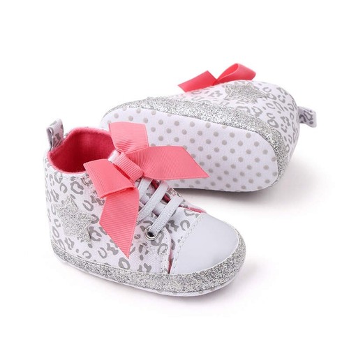 Baby girls High top shoes, Toddler Leopard Print Cute Sneakers Baby Sneakers - Picture 4 of 6