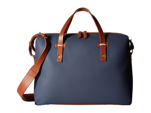 Miansai Fulton Aktentasche in Navy/Cognac - Neu mit Etikett, UVP 465£ - Bild 1 von 7