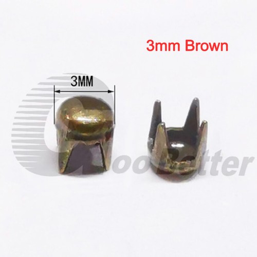 Ziernieten Halbkugel ,rostfrei, Nieten, rund Kupfer, für Stoff Deko 2mm -12mm - Bild 27 von 35