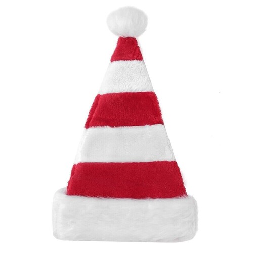 Santa Hat for Adults Christmas Party Hat Xmas Holiday Plush Santa Claus Hat - Picture 16 of 21