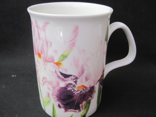 3 IRIS Infuser mugs Fine Bone China Made in England Roy Kirkham 10oz NEW - Picture 6 of 8